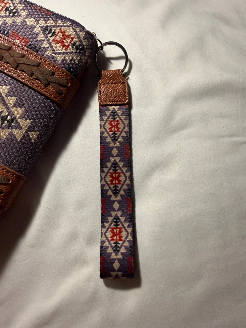 Wrangler Purple, Brown & Red Southwestern Wristlet Wallet